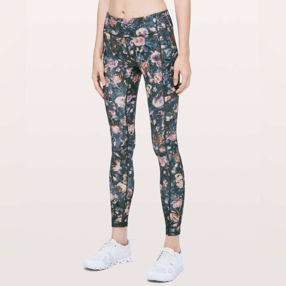 Lululemon Womens Speed Up Tight 28" Size 6 Frosted Rose Multi Luxtreme Leggings